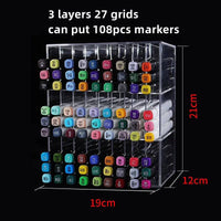 Acrylic Transparent Marker Holder | Office | Luvasmr - Satisfyingly Organised