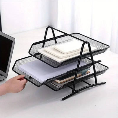 Three-Layer Metal File Tray | Office | Luvasmr - Satisfyingly Organised