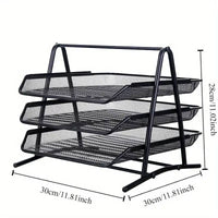 Three-Layer Metal File Tray | Office | Luvasmr - Satisfyingly Organised