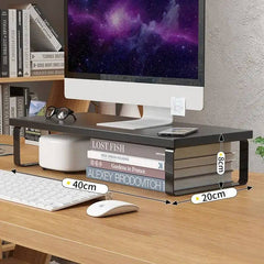 Simple storage rack Notebook computer stand desktop computer screen desktop elevated desktop storage and storage pad elevated |  | Luvasmr - Satisfyingly Organised