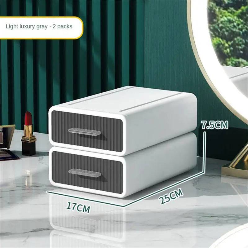 Stackable Desktop Drawer Storage Box | Office | Luvasmr - Satisfyingly Organised