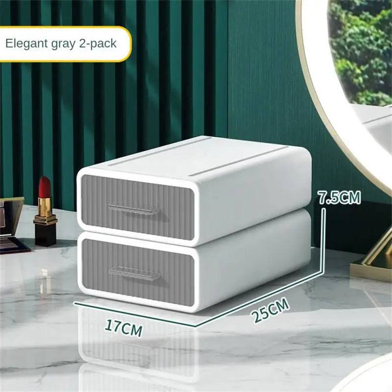 Stackable Desktop Drawer Storage Box | Office | Luvasmr - Satisfyingly Organised