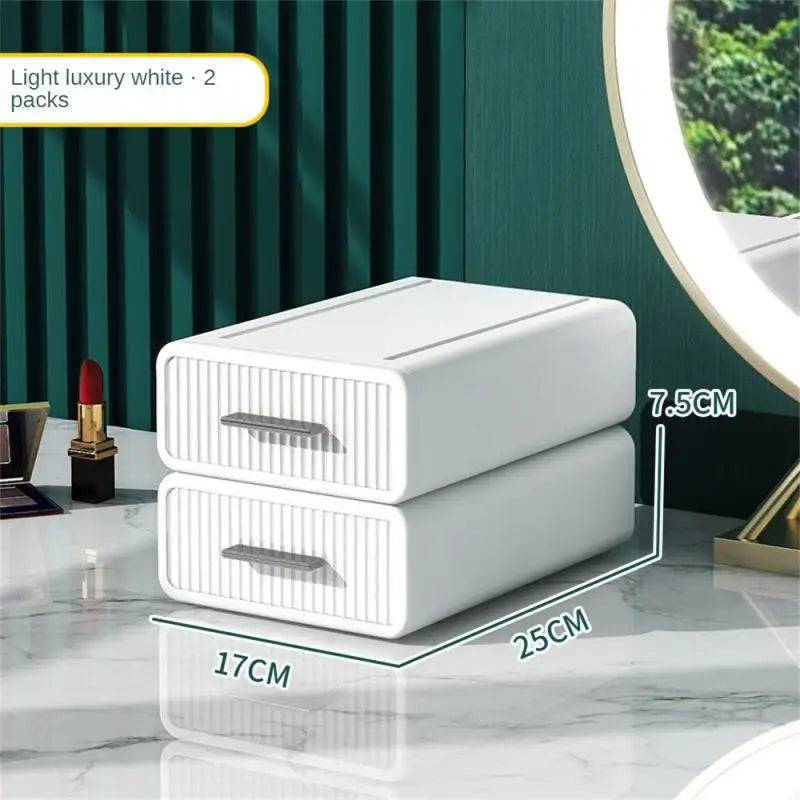 Stackable Desktop Drawer Storage Box | Office | Luvasmr - Satisfyingly Organised
