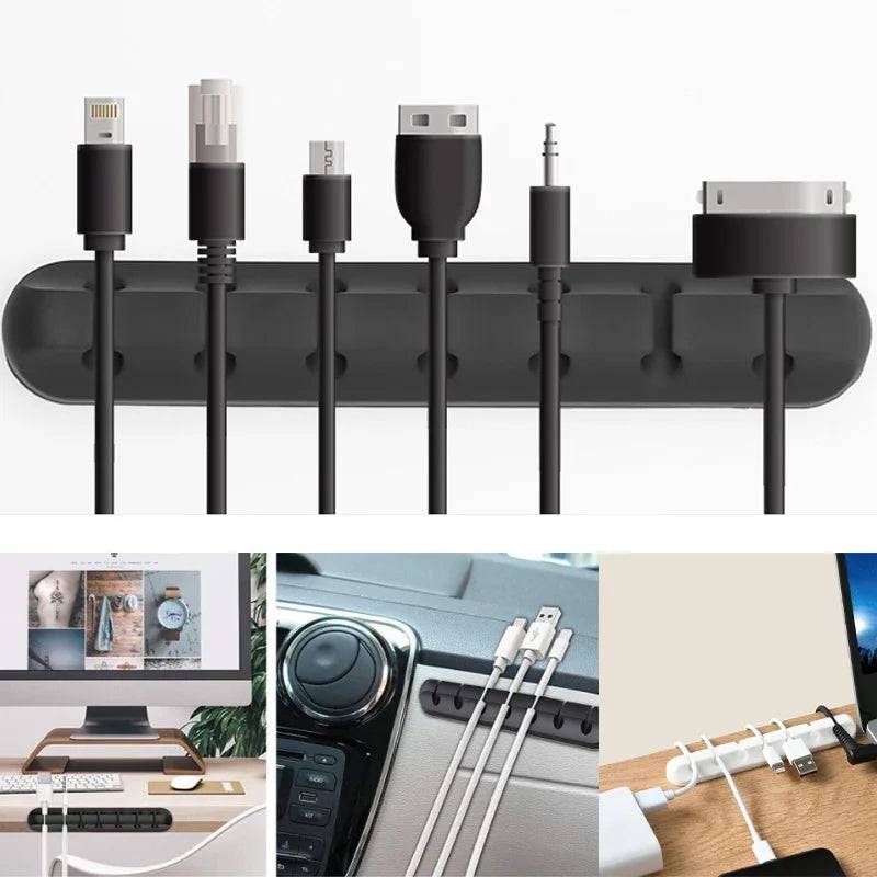Desktop Self-Adhesive Cable Holder | Office | Luvasmr - Satisfyingly Organised