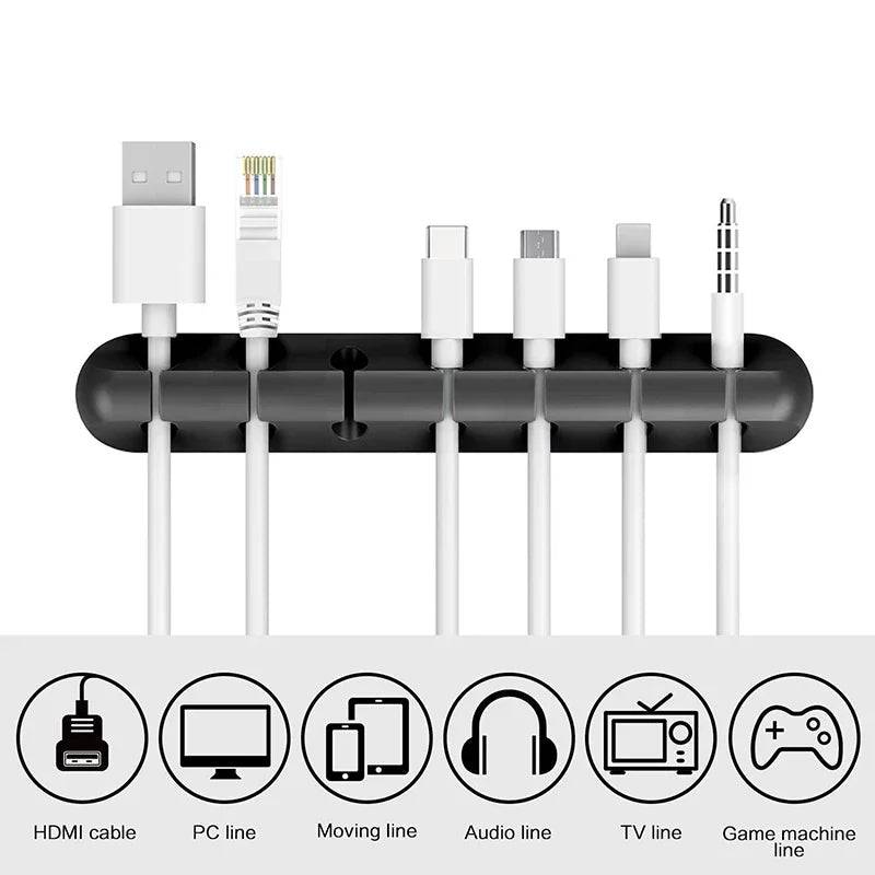 Desktop Self-Adhesive Cable Holder | Office | Luvasmr - Satisfyingly Organised
