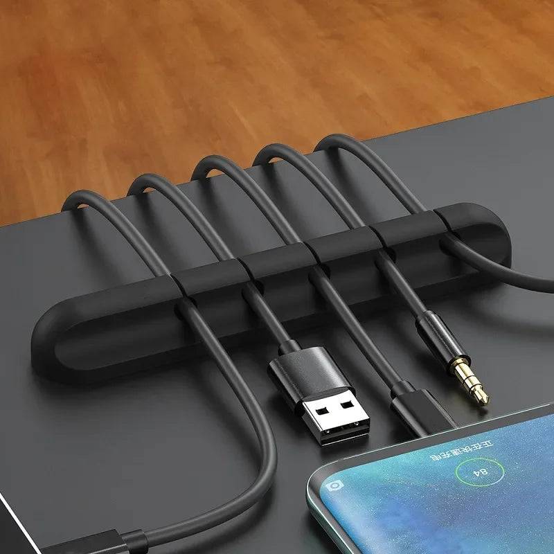 Desktop Self-Adhesive Cable Holder | Office | Luvasmr - Satisfyingly Organised