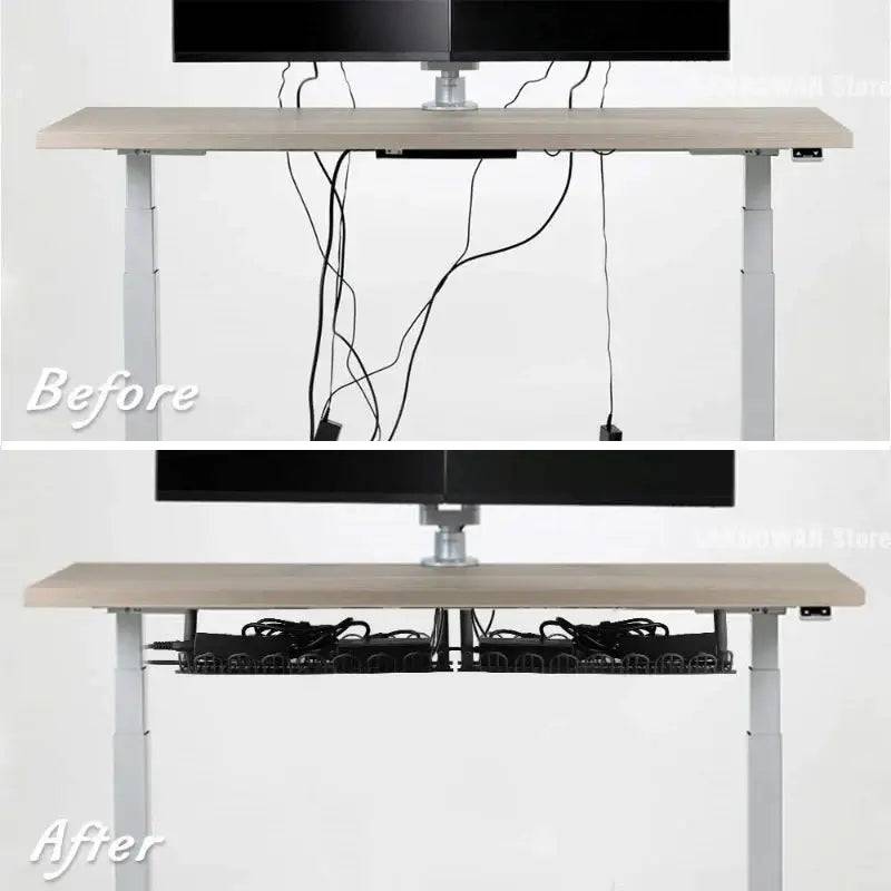 Under Desk Cable Management Tray | Office | Luvasmr - Satisfyingly Organised