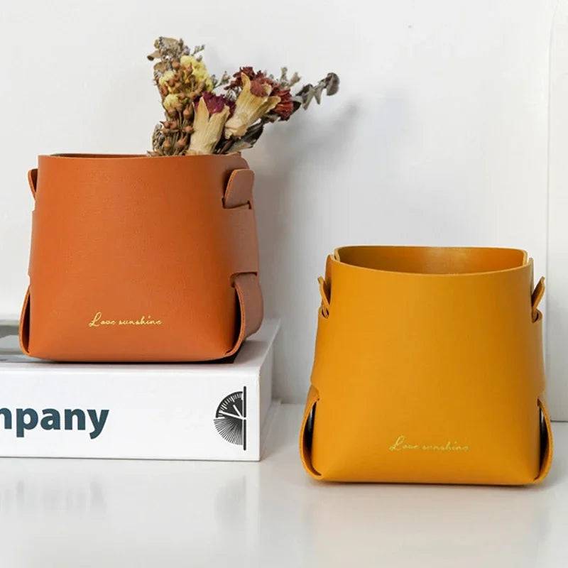 Creative Leather Storage Box | Office | Luvasmr - Satisfyingly Organised