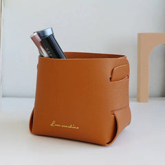 Creative Leather Storage Box | Office | Luvasmr - Satisfyingly Organised