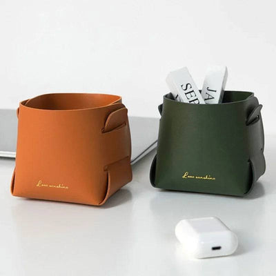 Creative Leather Storage Box | Office | Luvasmr - Satisfyingly Organised