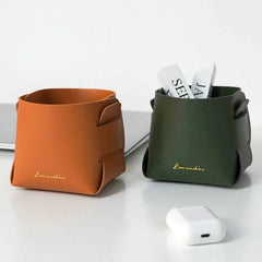 Creative Leather Storage Box | Office | Luvasmr - Satisfyingly Organised