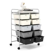 10 Drawers Rolling Utility Storage Cart | Office | Luvasmr - Satisfyingly Organised