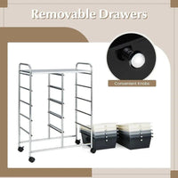 10 Drawers Rolling Utility Storage Cart | Office | Luvasmr - Satisfyingly Organised