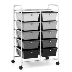 10 Drawers Rolling Utility Storage Cart | Office | Luvasmr - Satisfyingly Organised