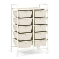 10 Drawers Rolling Utility Storage Cart | Office | Luvasmr - Satisfyingly Organised