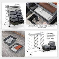 15 Drawers Rolling Utility Storage Cart | Office | Luvasmr - Satisfyingly Organised