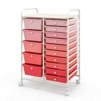 15 Drawers Rolling Utility Storage Cart | Office | Luvasmr - Satisfyingly Organised