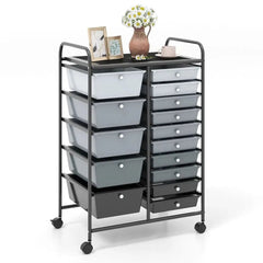 15 Drawers Rolling Utility Storage Cart | Office | Luvasmr - Satisfyingly Organised