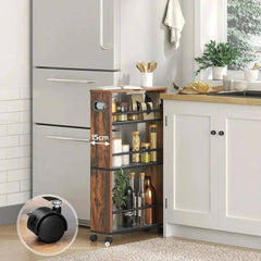 4-Tier Narrow Serving Trolley | Office | Luvasmr - Satisfyingly Organised