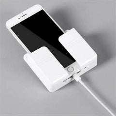 White Wall Mount Phone Plug Holder | Office | Luvasmr - Satisfyingly Organised