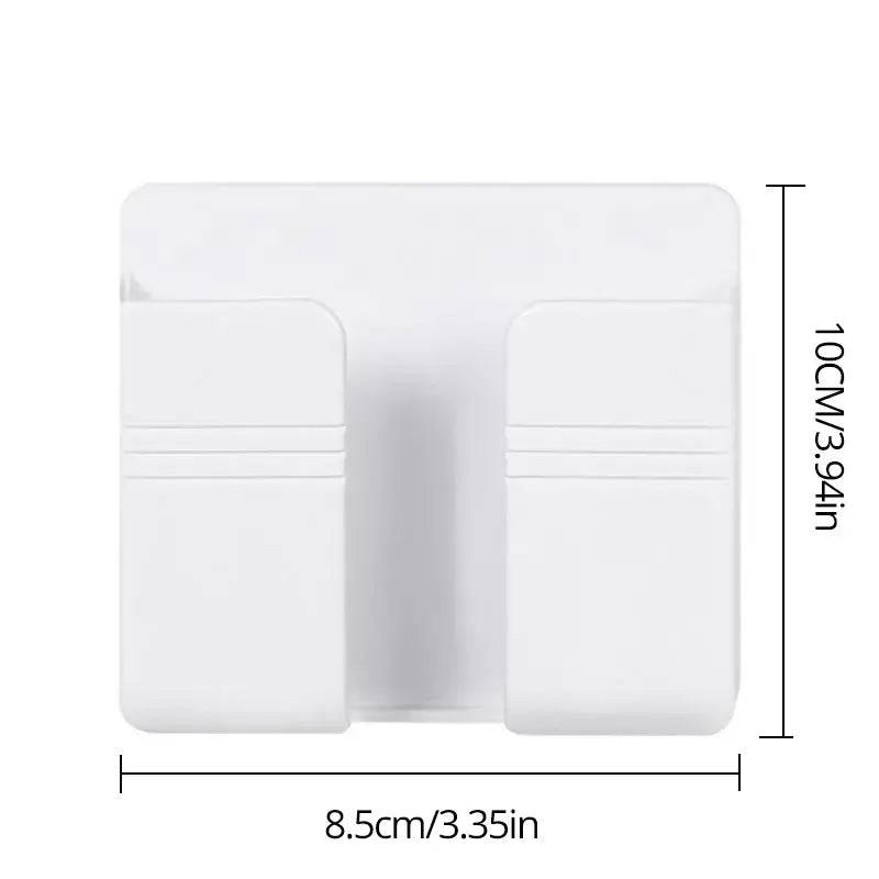 White Wall Mount Phone Plug Holder | Office | Luvasmr - Satisfyingly Organised