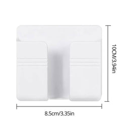 White Wall Mount Phone Plug Holder | Office | Luvasmr - Satisfyingly Organised