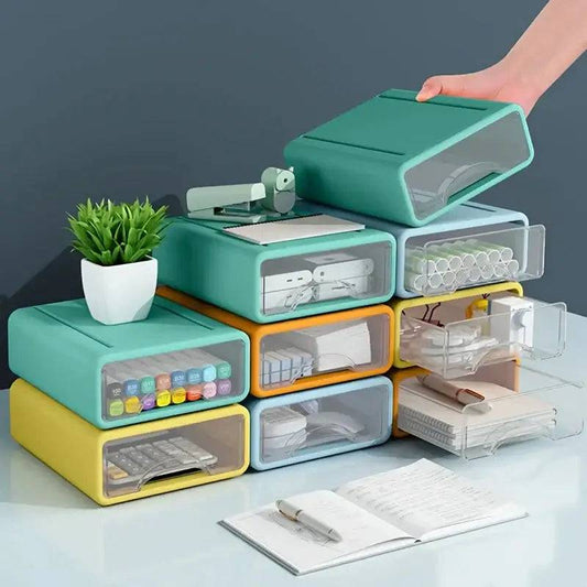 Rectangular Stackable Desktop Organiser | Office | Luvasmr - Satisfyingly Organised