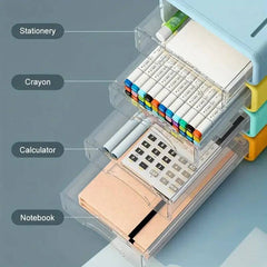 Rectangular Stackable Desktop Organiser | Office | Luvasmr - Satisfyingly Organised
