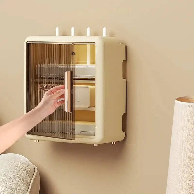 Wall-Mounted Router Storage Box | Office | Luvasmr - Satisfyingly Organised