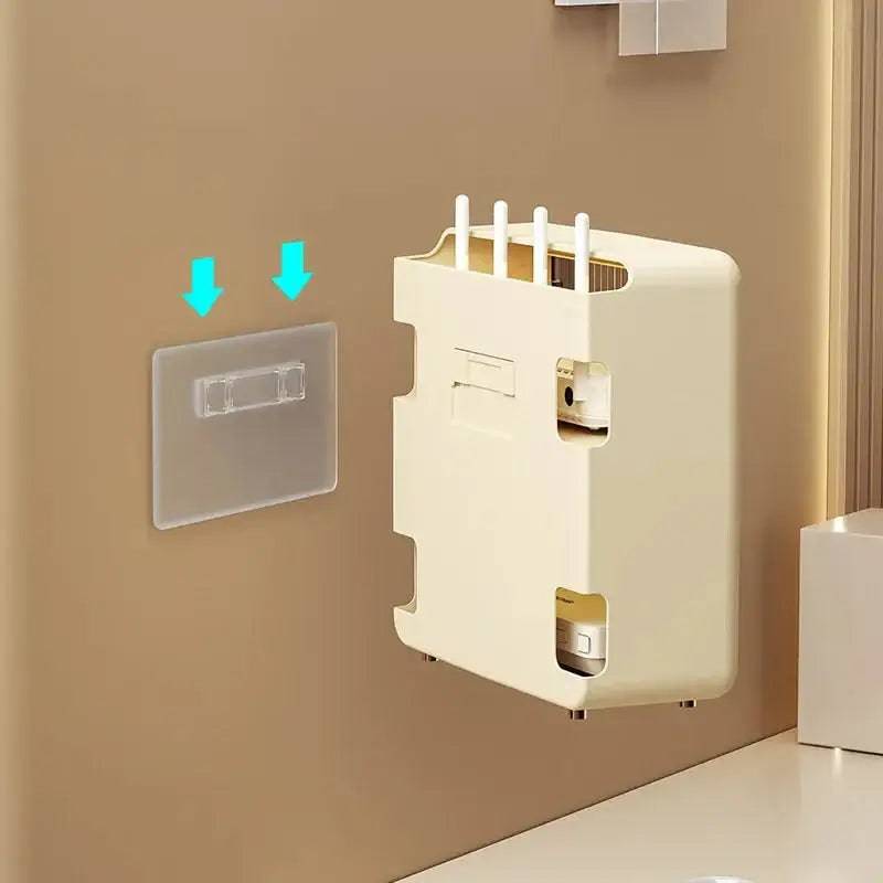 Wall-Mounted Router Storage Box | Office | Luvasmr - Satisfyingly Organised
