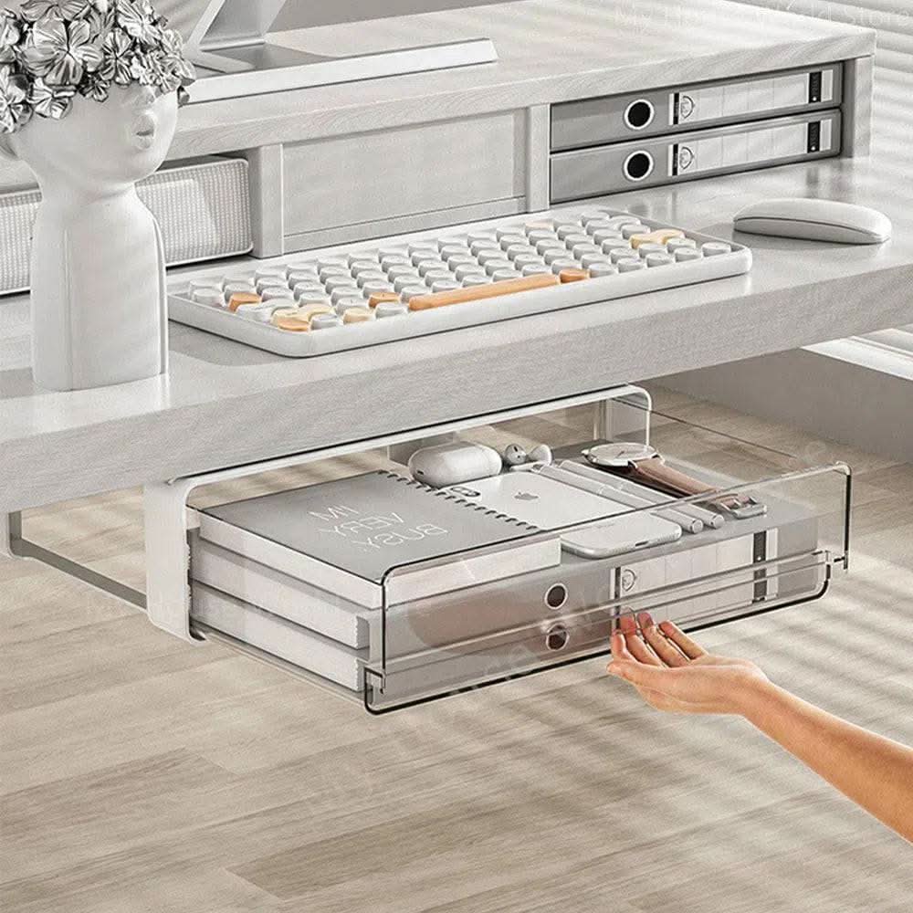 Under-Desk Adhesive Drawer Organiser - Luvasmr