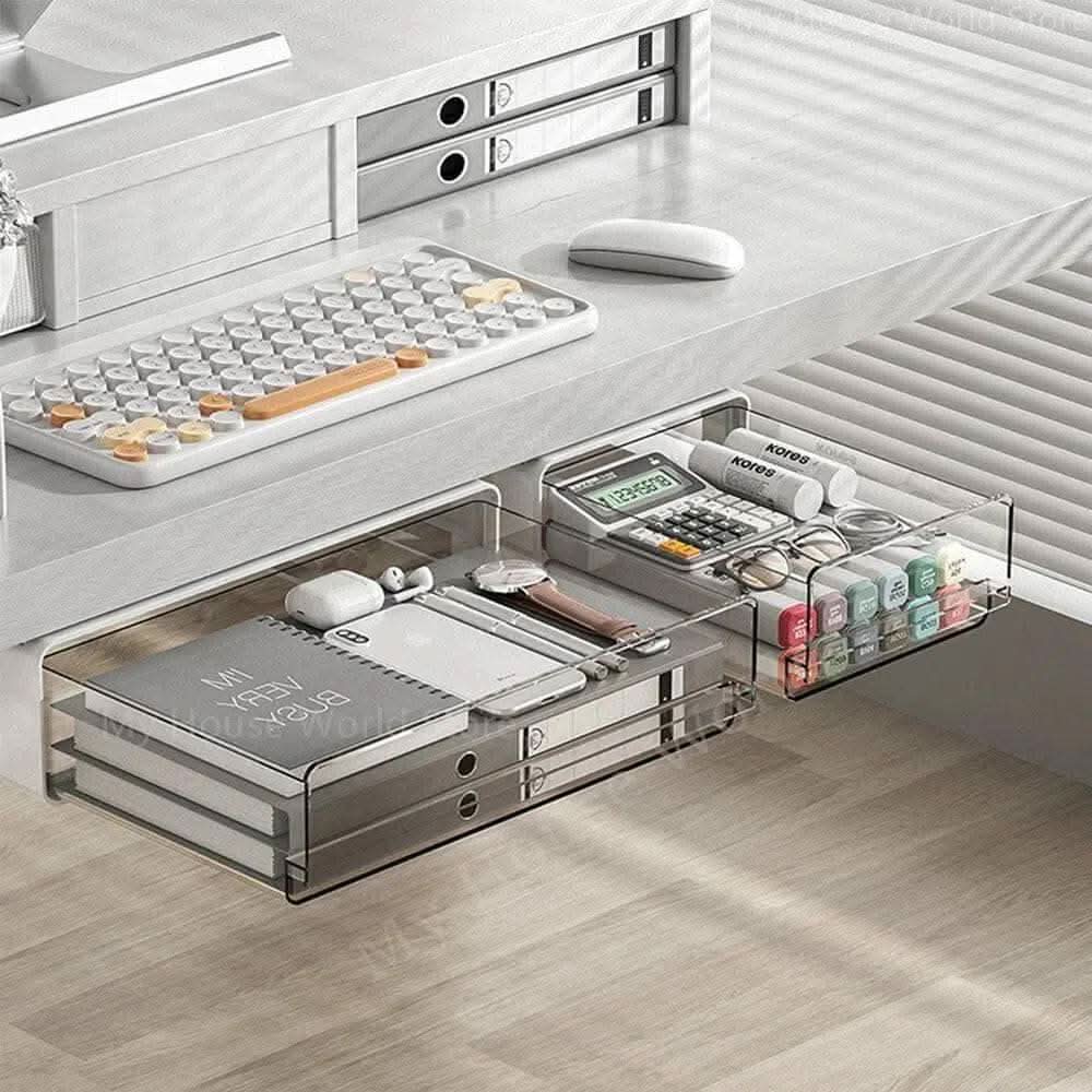 Under-Desk Adhesive Drawer Organiser - Luvasmr