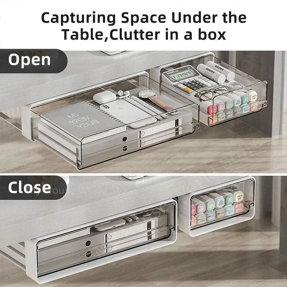 Under-Desk Adhesive Drawer Organiser - Luvasmr