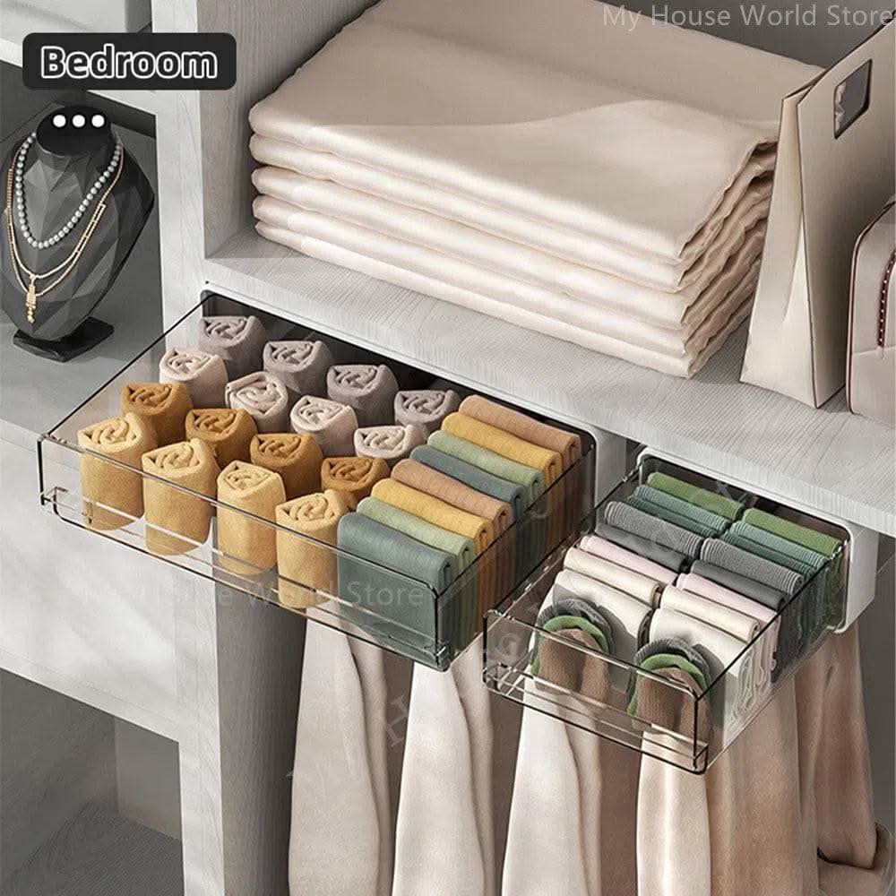 Under-Desk Adhesive Drawer Organiser - Luvasmr