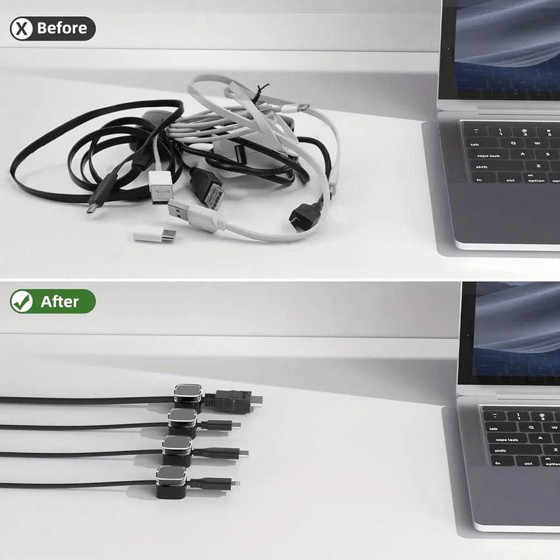 Magnetic Cable Management Clips | Office | Luvasmr - Satisfyingly Organised