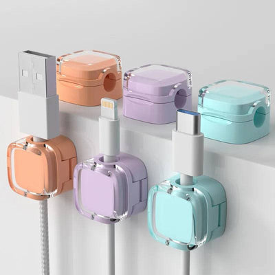 Magnetic Cable Management Clips | Office | Luvasmr - Satisfyingly Organised