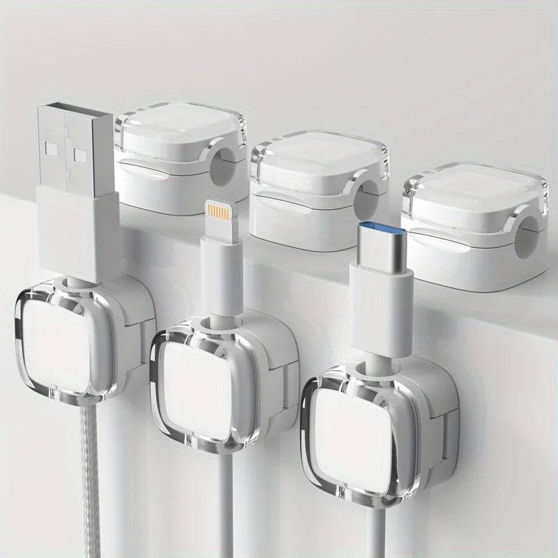 Magnetic Cable Management Clips | Office | Luvasmr - Satisfyingly Organised