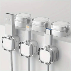 Magnetic Cable Management Clips | Office | Luvasmr - Satisfyingly Organised