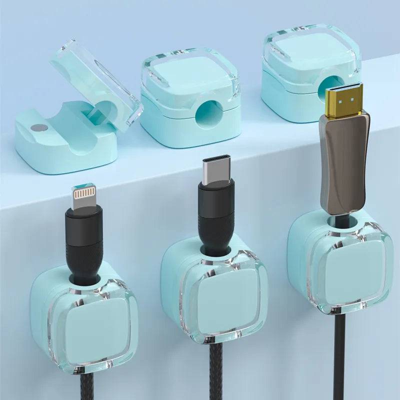 Magnetic Cable Management Clips | Office | Luvasmr - Satisfyingly Organised