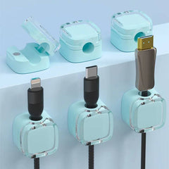 Magnetic Cable Management Clips | Office | Luvasmr - Satisfyingly Organised
