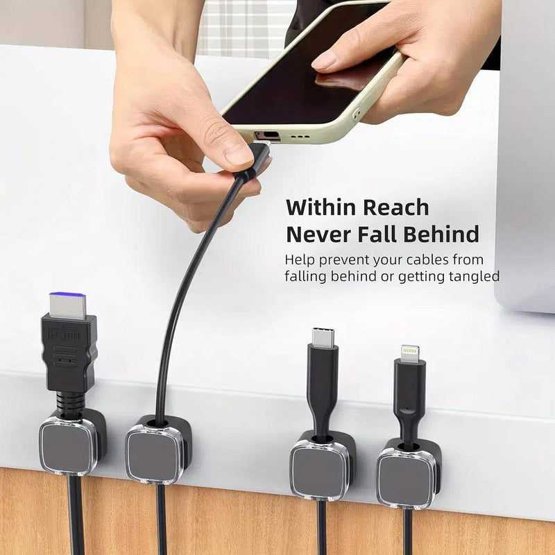 Magnetic Cable Management Clips | Office | Luvasmr - Satisfyingly Organised