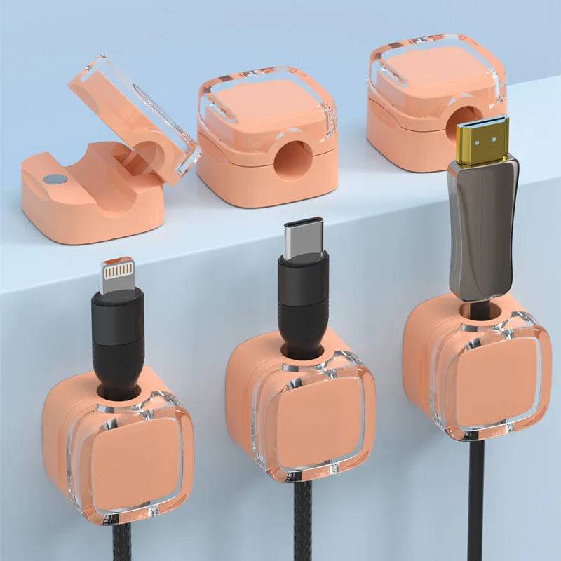 Magnetic Cable Management Clips | Office | Luvasmr - Satisfyingly Organised