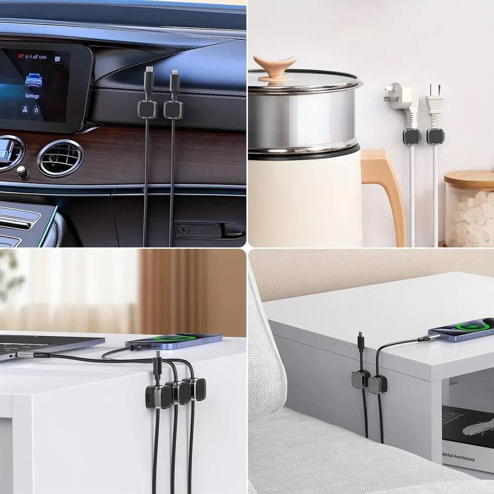 Magnetic Cable Management Clips | Office | Luvasmr - Satisfyingly Organised