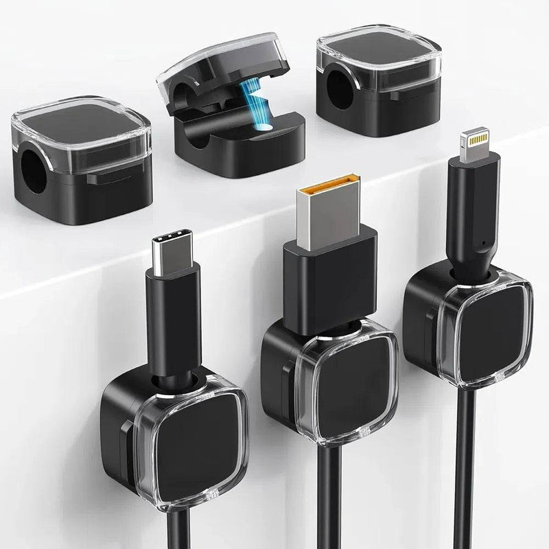 Magnetic Cable Management Clips | Office | Luvasmr - Satisfyingly Organised