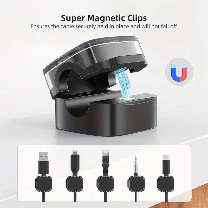 Magnetic Cable Management Clips | Office | Luvasmr - Satisfyingly Organised