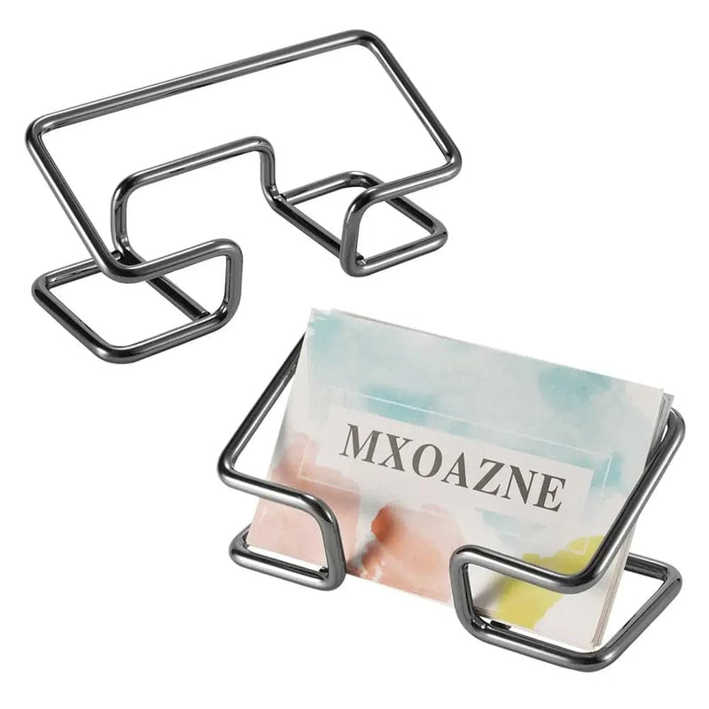 New Desktop Business Card Holder Fashion Metal Business Card Display Holder Modern Business Name Card Stand Home Office |  | Luvasmr - Satisfyingly Organised