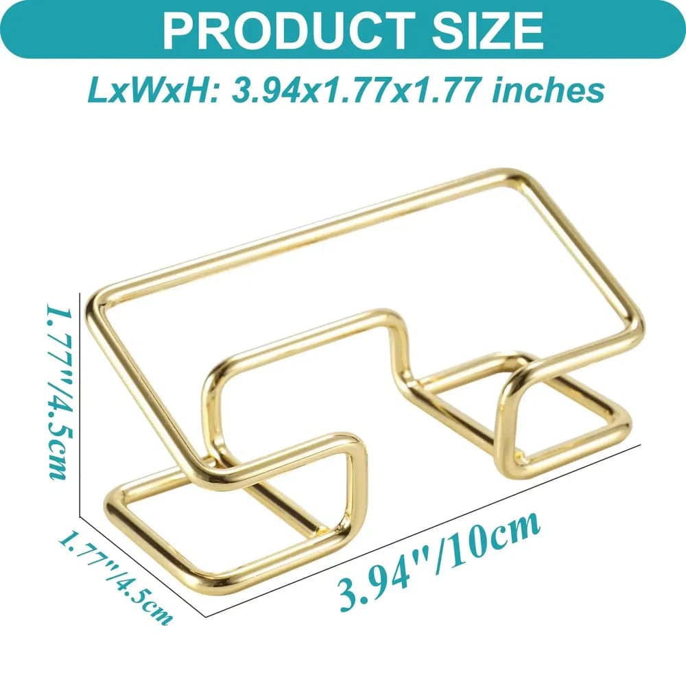 New Desktop Business Card Holder Fashion Metal Business Card Display Holder Modern Business Name Card Stand Home Office |  | Luvasmr - Satisfyingly Organised