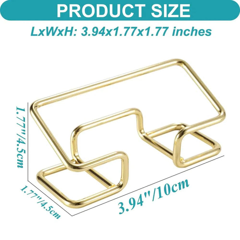 New Desktop Business Card Holder Fashion Metal Business Card Display Holder Modern Business Name Card Stand Home Office |  | Luvasmr - Satisfyingly Organised