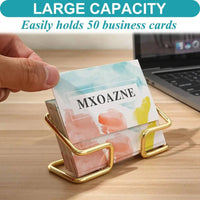 New Desktop Business Card Holder Fashion Metal Business Card Display Holder Modern Business Name Card Stand Home Office |  | Luvasmr - Satisfyingly Organised