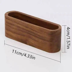 Wooden Business Card Holder with Pen Slot | Office | Luvasmr - Satisfyingly Organised